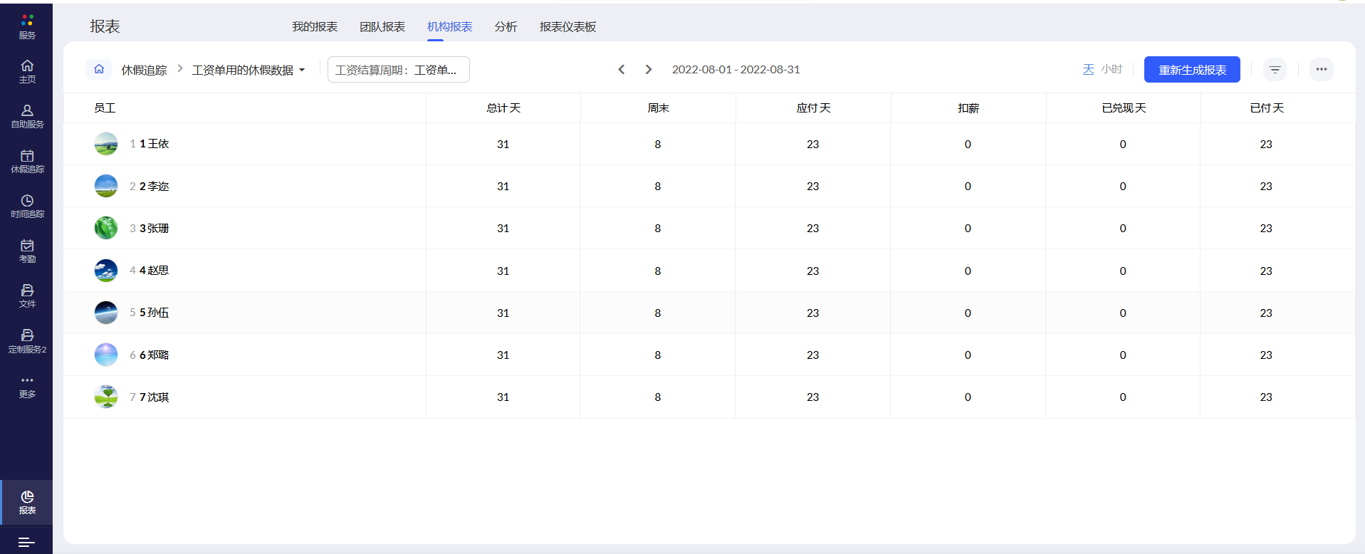 员工休假管理系统 - Zoho People