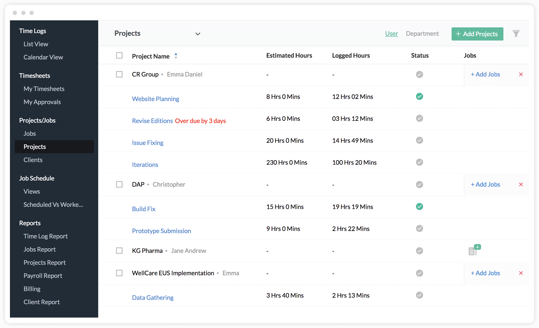 工时管理系统- Zoho People