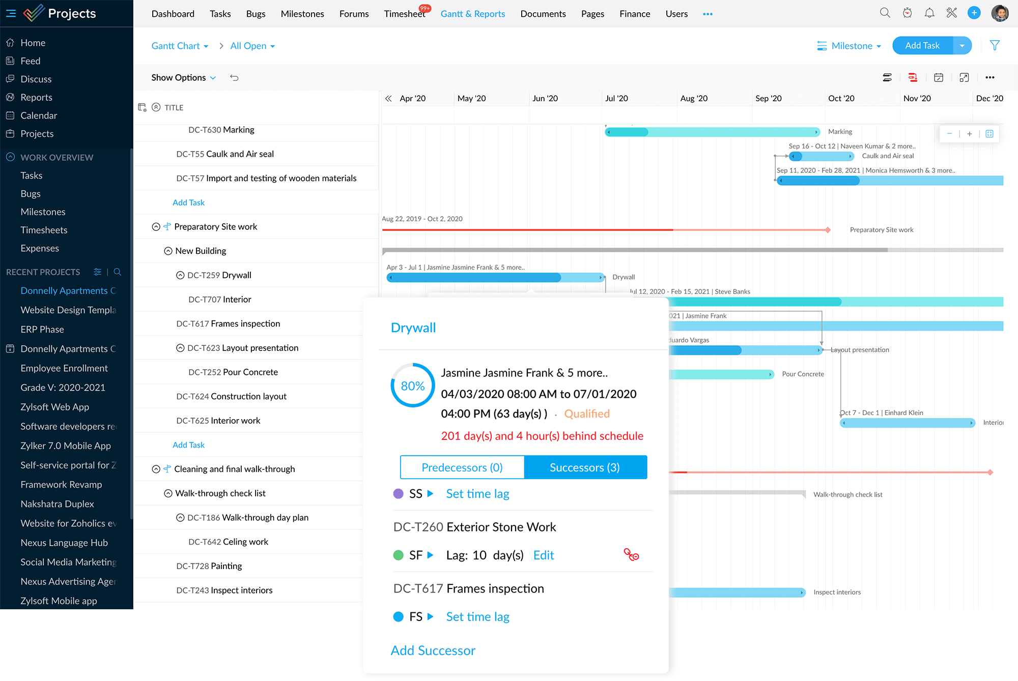 Space tasks out