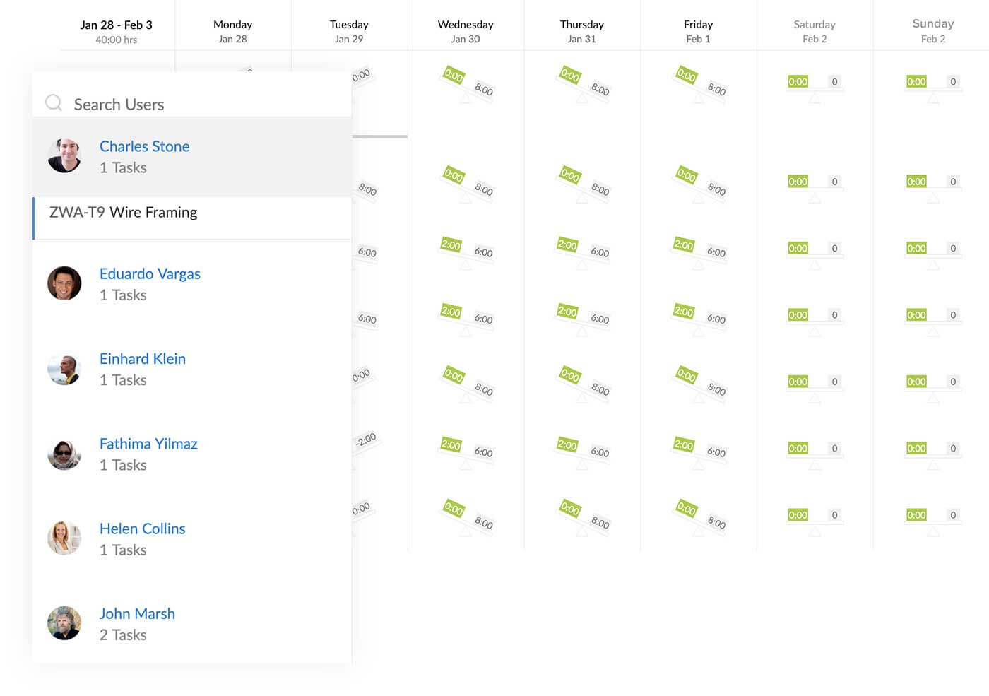 Project tracker software - Zoho Projects